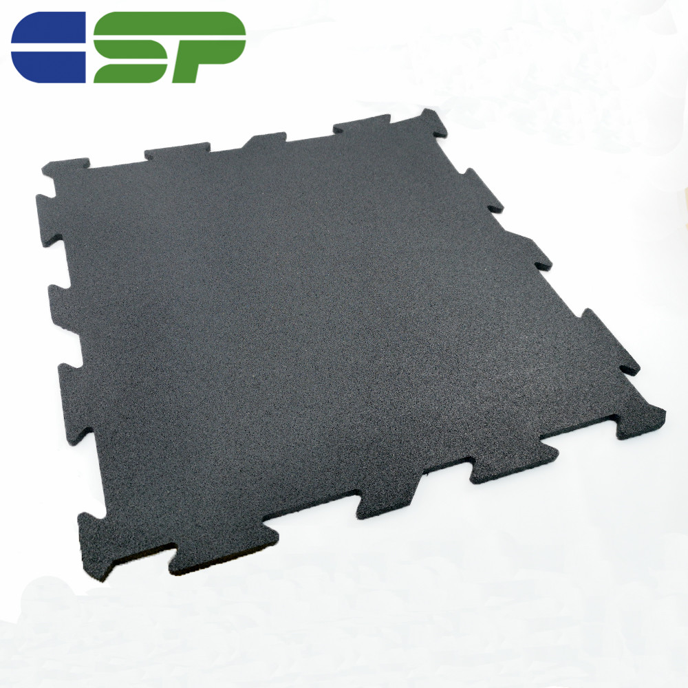 Fitness Sports Interlock Rubber Flooring Mats Epdm Gym Rubber Tile 