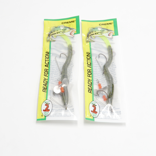 Custom Logo Printed Zip Lock Plastic Bags Fishing Bait Bags Packaging Pouch 