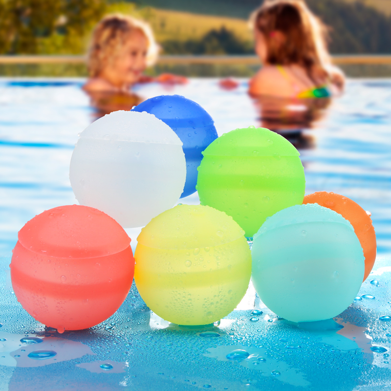 Factory Reusable Summer Pool Silicon Kid Toy Easy Self Closed Fast Quick Filling Silicone Water Bomb Balloons 