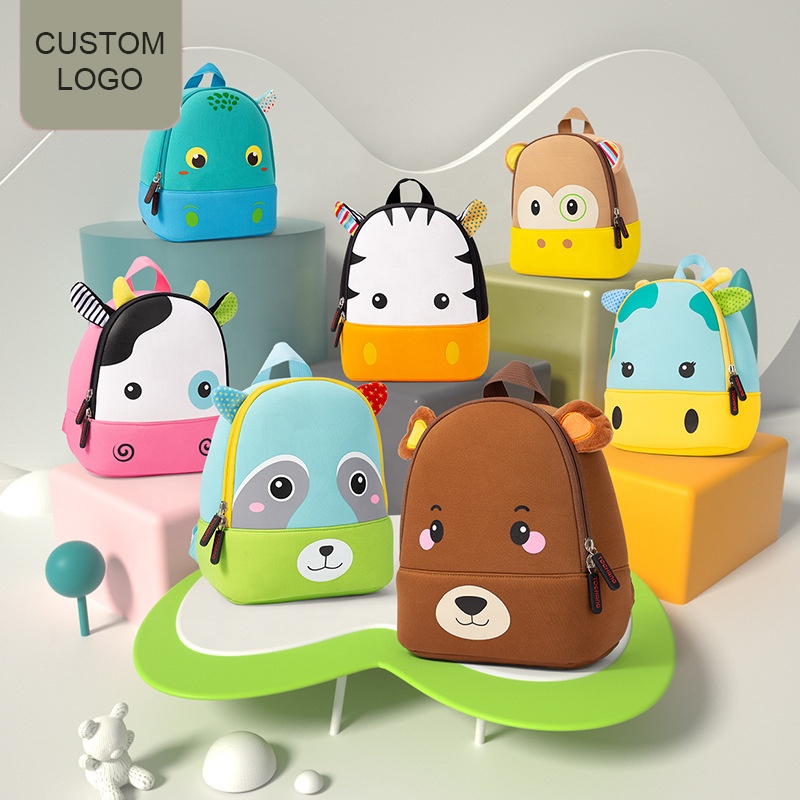 2023 New Kindergarten Kawai Kids Maternal School Bag Boys And Girls Cartoons Neoprene Child's Backpack Cute Backpack Unisex 