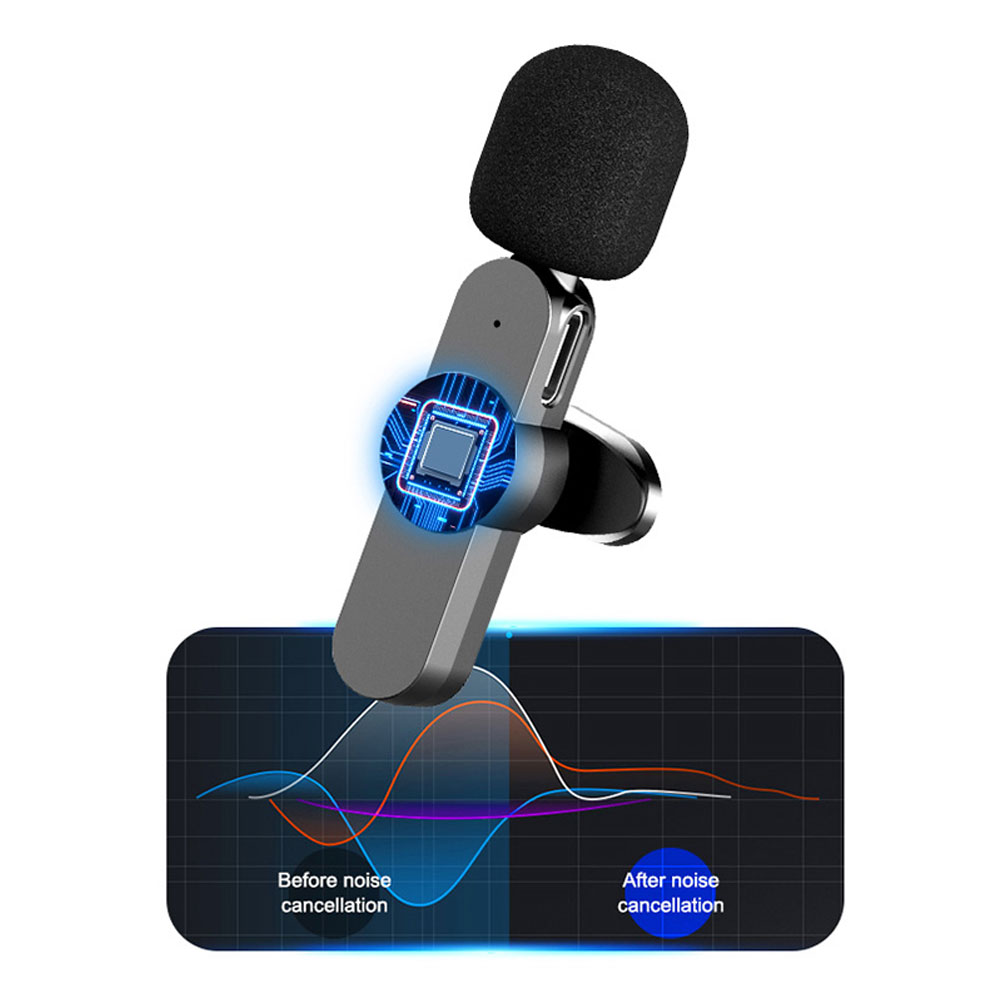 Portable Mini Live Broadcast Mic Lavalier Microphone For Smart Mobile Phone Camera 