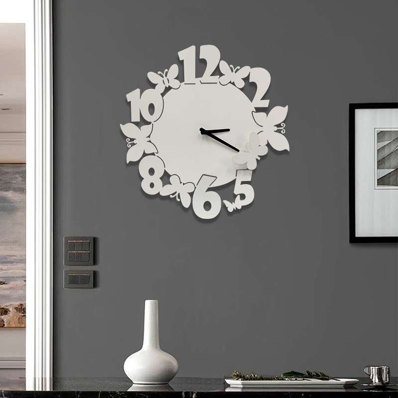 Irregular Metal Decorative Wall Clocks Home Decoration Customized Battery Operated Wall Art Clock Ideal For Home Decor 