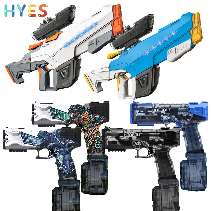 Huiye Hot Sales Water Gun Summer Outdoor Shooting Games Gun Toy High-tech Electronic Absorption Water Toys Gifts For Adults Kids 