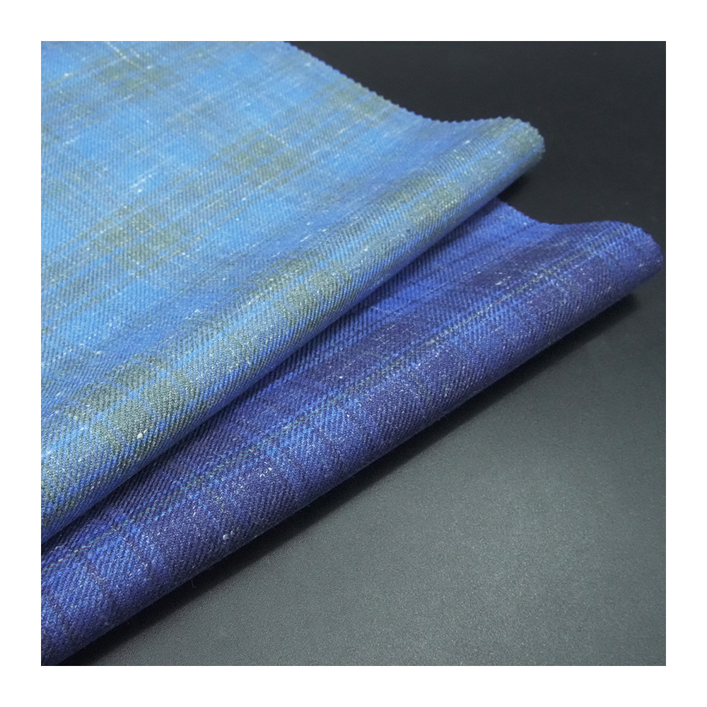 New Fashion In Stock Worsted Merino Wool Italian Suiting Fabric Blend Fabric Linen Silk Wool Fabric Men Suits 