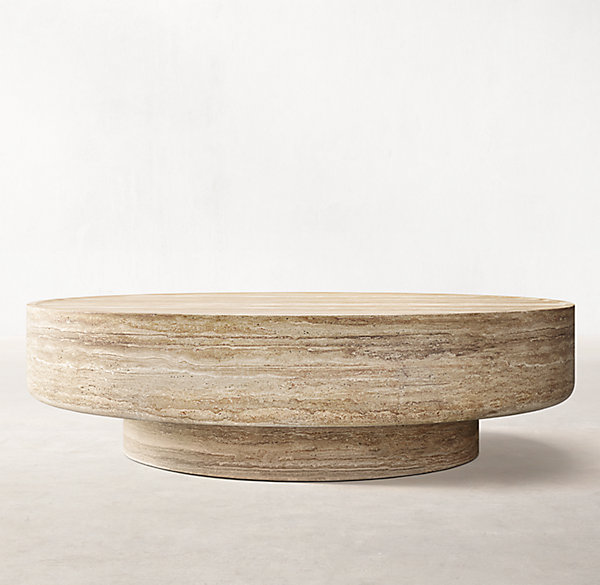 Furniture Living Room Customized Size High-quality Round Marble Coffee Table 