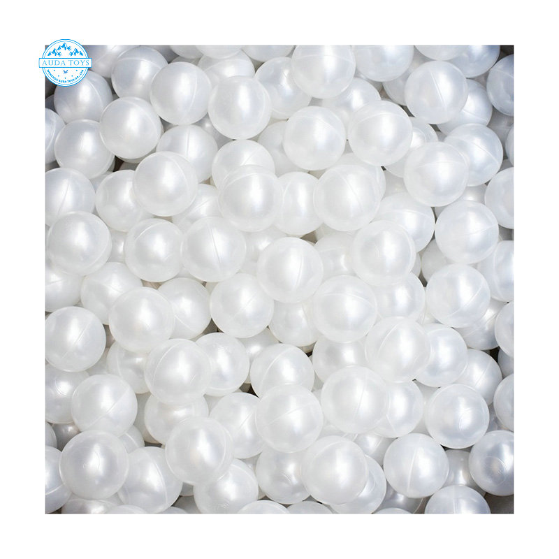 Durable 7cm 70mm Plastic Pearl Color Commercial Kids Bulk Soft Play Toy White 5000 Ball Pit Balls For Kids 