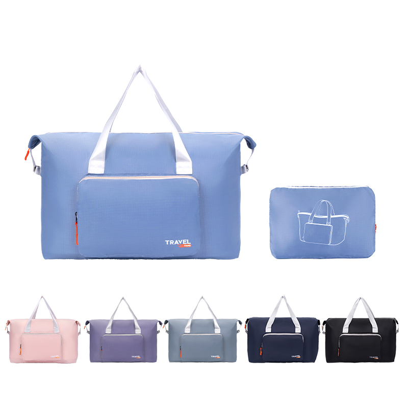 Custom Logo Large Multifunctional Waterproof Polyester Sports Bags Foldable Travel Gym Garment Duffel Bag For Men And Women 