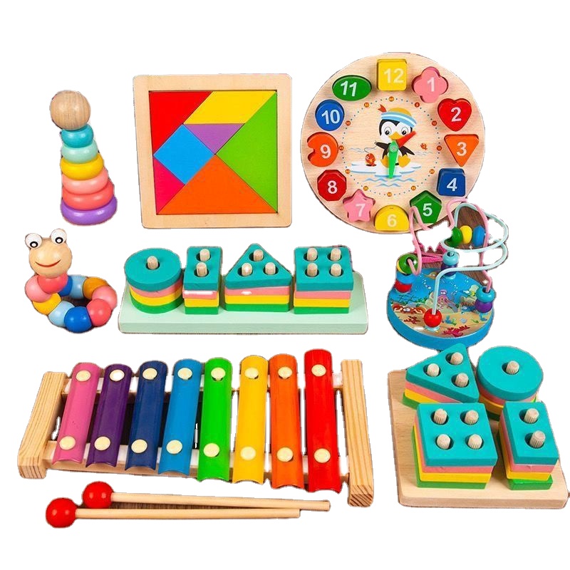 Montessori Wooden Educational Toy Set | Early Learning Kit For Babies | Enlightenment Early Education Toys 