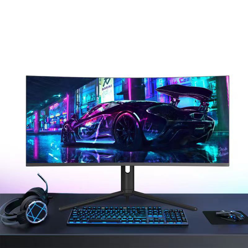 34" Core Gamer I5/i7/i9 Monoblock Curved Monitor Computer 8gb 16gb 32gb Ram 1tb Ssd Aio Computer All In One Pc Gaming 