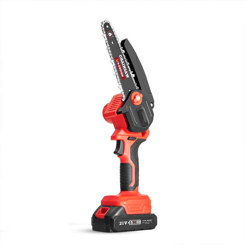 Cordless 6-inch Lithium Electric Chain Saw Mini Woodworking Saw,Garden Tool 
