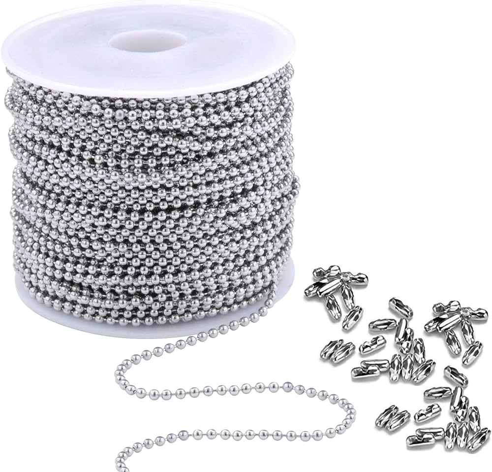 Ball Chain Manufacturer Metal Dog Tag Bead Chain Diy Jewelry Stainless Steel Ball Chain 