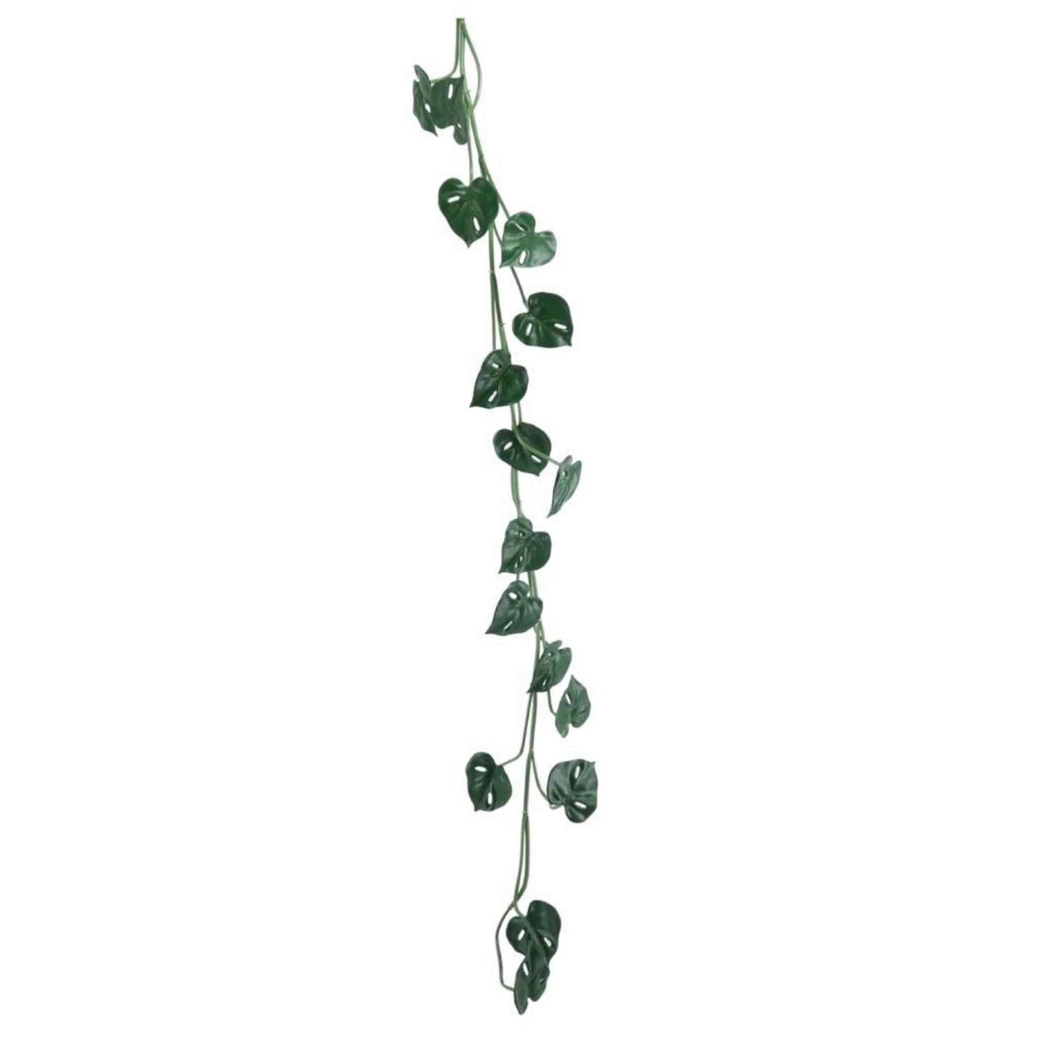 Customized Home Decor Artificial Split Philodendron Monstera Leaf Vine Hanging Plant Artificial Monstera Deliciosa Garland 