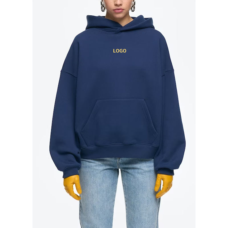 Wholesale Custom Logo Manufacturer 100% Cotton Blank Plain Running Zip Up Women's French Terry Hoodie 